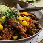 Blackened Chicken with Mango and Black Beans (E) p. 66
