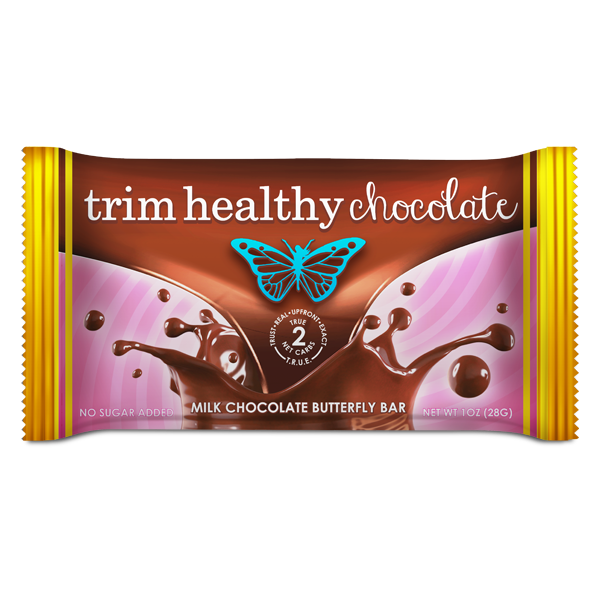 Image of THM Butterfly Bar: Milk Chocolate 1oz SKU# 653341615022 600x600 pixels